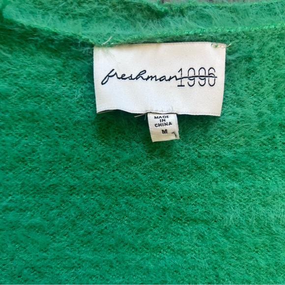 Freshman 1996 Green Women's Cardigan - Picture 2 of 5